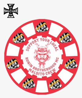 Ronin Mc Poker Chips - Blue Poker Chip Vector, HD Png Download, Free Download