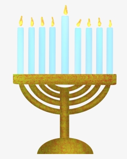 #menorah #candles #celebrate #candlelight #madewithpicsart - Hanukkah, HD Png Download, Free Download