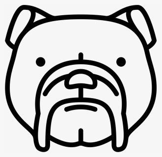 Bulldog Head - Dog Png Icon, Transparent Png, Free Download