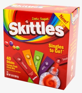 Skittles 40ct Singles To Go Variety Pack - Skittles, HD Png Download, Free Download