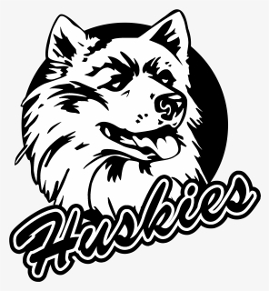 Connecticut Huskies Logo Black And White - University Of Connecticut, HD Png Download, Free Download