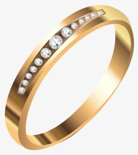 Engagement Ring Png Image - Transparent Png Clipart Gold Ring Png, Png Download, Free Download