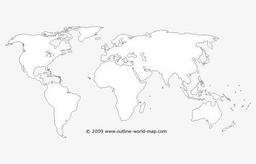 High Resolution World Map Outline Pdf Hd Png Download Kindpng