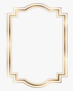 Transparent Art Deco Frame Png - Gold Frame Png Transparent, Png Download, Free Download