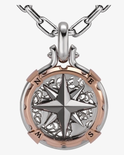 Compass Pendant Platinum, HD Png Download, Free Download