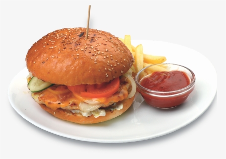 Chicken Burger , Png Download - Fast Food, Transparent Png, Free Download