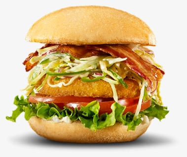 Crispy Chicken Burger Png, Transparent Png, Free Download