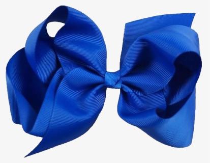 Blue Hair Bow Png - Ribbon, Transparent Png, Free Download