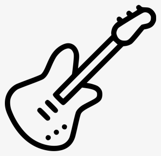 Electric Bass Guitar Music Instrument Audio Sound - Icono Guitarra Electrica Png, Transparent Png, Free Download
