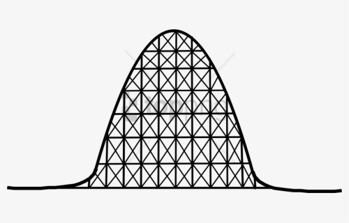 Free Png Roller Coaster Drop Png Image With Transparent - Black And White Roller Coaster Clipart, Png Download, Free Download