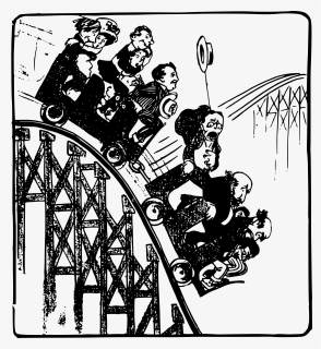 Old Roller Coaster Clip Arts - Cycle Of The Causes Of The Great Depression, HD Png Download, Free Download