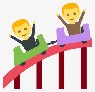 File - Emojione 1f3a2 - Svg - Emoji Roller Coaster - Roller Coaster Emoji, HD Png Download, Free Download
