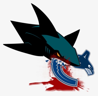 #stanleycupplayoffs #sjsharks #vancouvercanucks San - San Jose Sharks Sketch, HD Png Download, Free Download