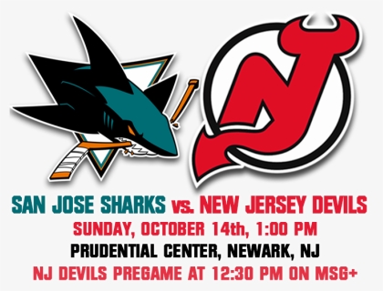 Go San Jose Sharks , Png Download - Logo New Jersey Devils, Transparent Png, Free Download