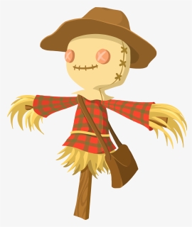 Cartoon Scarecrow Clip Arts - Scarecrow Clipart, HD Png Download, Free Download