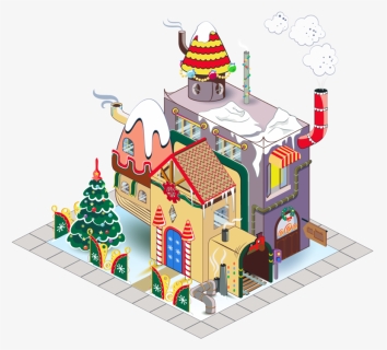 Illustration Santa's Factory, HD Png Download, Free Download
