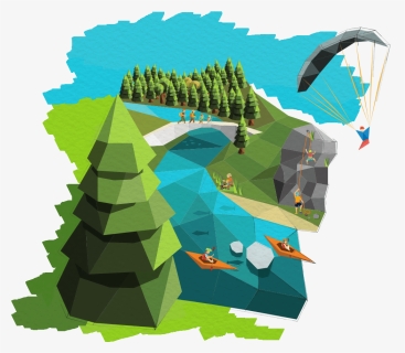 River Camping Bled Activities - Graphic Design, HD Png Download, Free Download