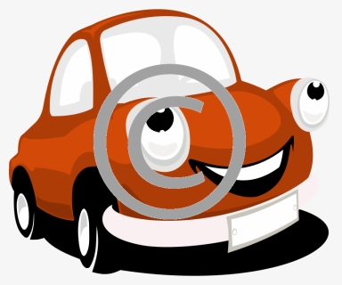 Cartoon Car With Headlight Eyes, HD Png Download, Free Download