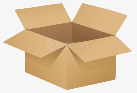 Open Cardboard Box Png Clip Art - Transparent Background Transparent Box, Png Download, Free Download