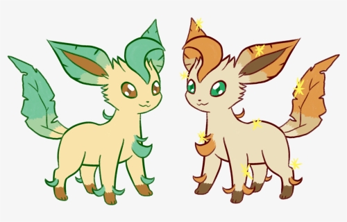 Quick Doodle Of A Leafeon With How I Wish Its Shiny - Shiny Leafeon Vs Normal, HD Png Download, Free Download