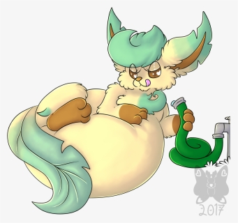A Properly Watered Leafeon - Leafeon Belly, HD Png Download, Free Download