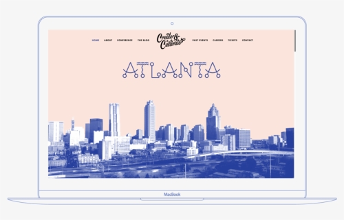Grafikisto For Create And Cultivate Atlanta Laptop - Skyline, HD Png Download, Free Download
