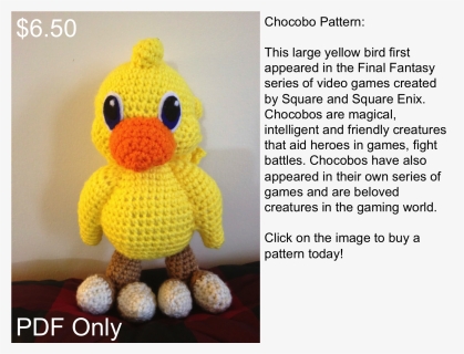 Chocobo Crochet , Png Download - Crochet, Transparent Png, Free Download