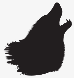 Clip Art Animals Four Legged Mammals Howling Wolf Silhouette - Silhouette Wolf Png, Transparent Png, Free Download
