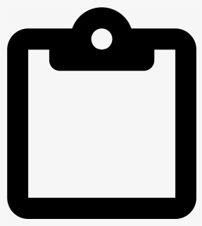 This Image Depicts A Piece Of Paper Overlapping A Clipboard - Simbolo Calendario Blanco Png, Transparent Png, Free Download