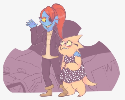 Undertale Spoilers Date By - Undyne And Alphys Date, HD Png Download, Free Download