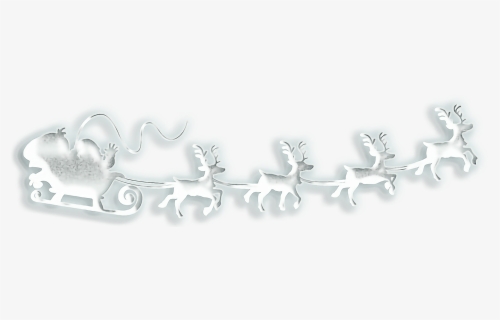 #santaclaus #santa #sleigh #reindeer #christmas #terrieasterly - Santa Sleigh White Png, Transparent Png, Free Download
