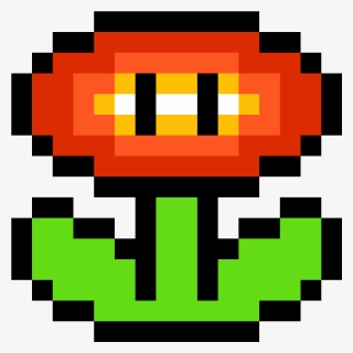 Fire Flower 1 Mario Pixel Art Hd Png Download Kindpng