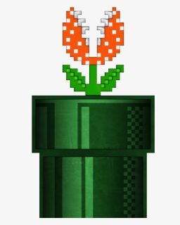 Brulescorrupted Real Life 8 Bit Piranha Plant By Brulescorrupted - Piranha Plant 8 Bit Mario, HD Png Download, Free Download