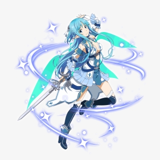 Anime,аниме,sword Art Online,sao, Alo, Alfheim Online, - Sao Asuna Blue Outfit, HD Png Download, Free Download