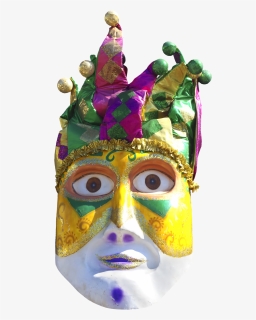 Mardi Gras Beads Border - Mask, HD Png Download, Free Download