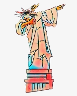 Transparent Statue Of Liberty Clip Art - Cartoon, HD Png Download, Free Download