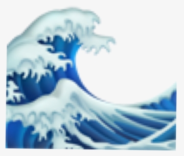 #waves #emoji #iphone - Aesthetic Emojis Png, Transparent Png, Free Download
