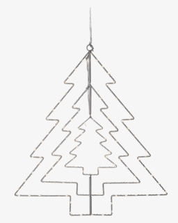 Hanging Decoration Triple - Christmas Tree, HD Png Download, Free Download