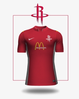 Houston Rockets Sponsored By Mcdonalds - Houston Rockets, HD Png Download, Free Download