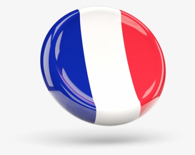 Shiny Round Icon - Png Round France Flag, Transparent Png, Free Download