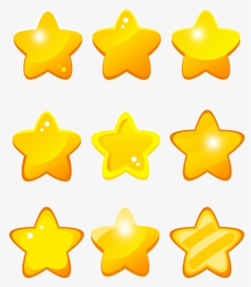 Transparent Gold Garland Png - Yellow Stars, Png Download, Free Download