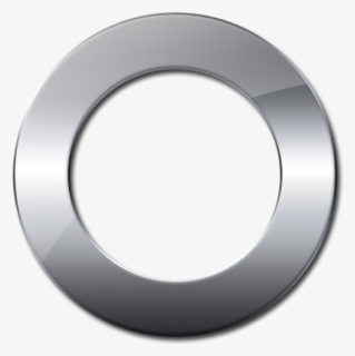 Glossy Silver Symbol Png Image - Silver Metallic Circle Png, Transparent Png, Free Download