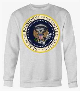 Charles Leazott Sweatshirt Fake Presidential Seal Crewneck - President Of The United States, HD Png Download, Free Download