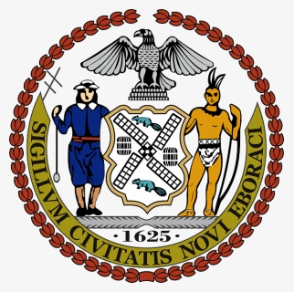 Seal, New, City, Flower, Circle, Eagle, Border - New York City Seal, HD Png Download, Free Download
