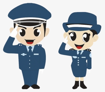 Policeman Clipart Salute, Policeman Salute Transparent - Le Coin G, HD Png Download, Free Download