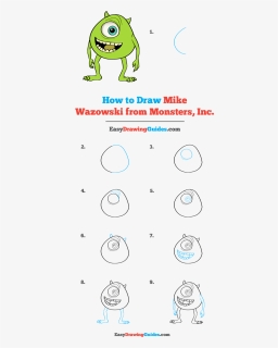 Draw Mike Wazowski Step By Step, HD Png Download, Free Download