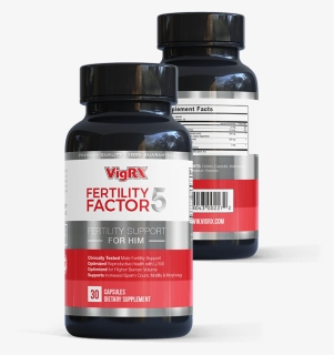 Fertility Factor 5 Product Front And Back - Vigrx Fertility Factor 5, HD Png Download, Free Download