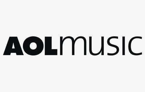 Aol Music Logo Png Transparent - Black-and-white, Png Download, Free Download