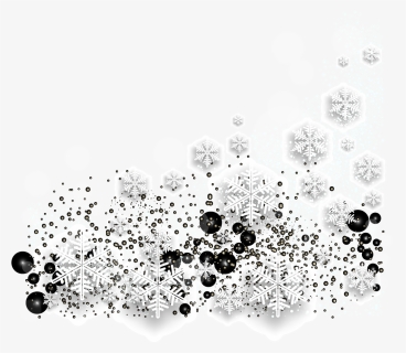 Fashion Snowflake Background Decoration Png Download - White Snowflakes Background Free Png, Transparent Png, Free Download