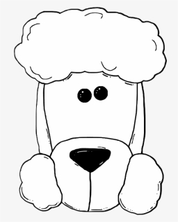 Transparent Dog Clipart Black And White Png - Dog Face Drawing, Png Download, Free Download
